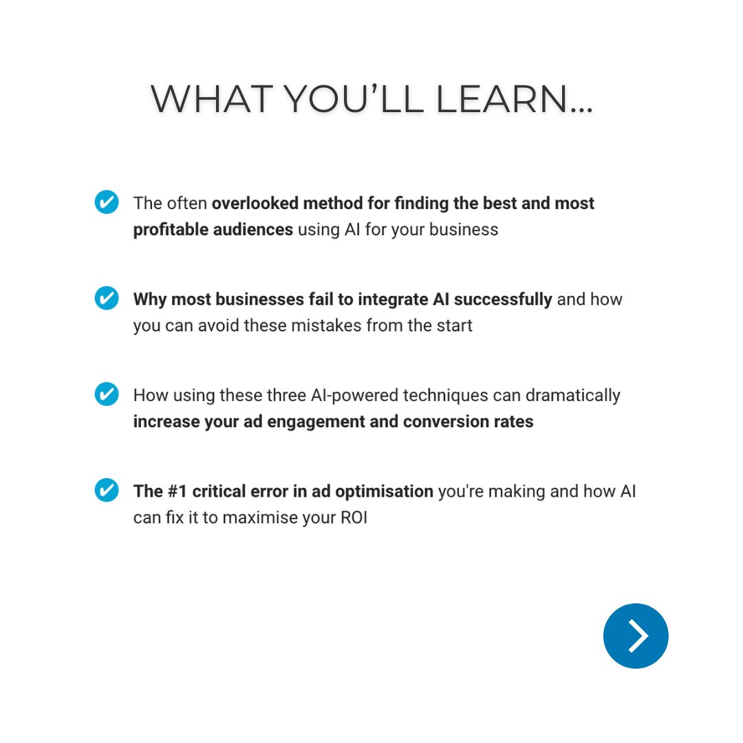 WebForceMedia's tweet image. Unlock the secrets to slashing ad costs by 80% while boosting lead quality with AI!🤩

Join our webinar to discover how to effortlessly triple your ad performance, convert more customers, &amp;amp; avoid common pitfalls—all with the power of AI.

🔗webforcemedia.com/webinar-regist…

#webforcemedia