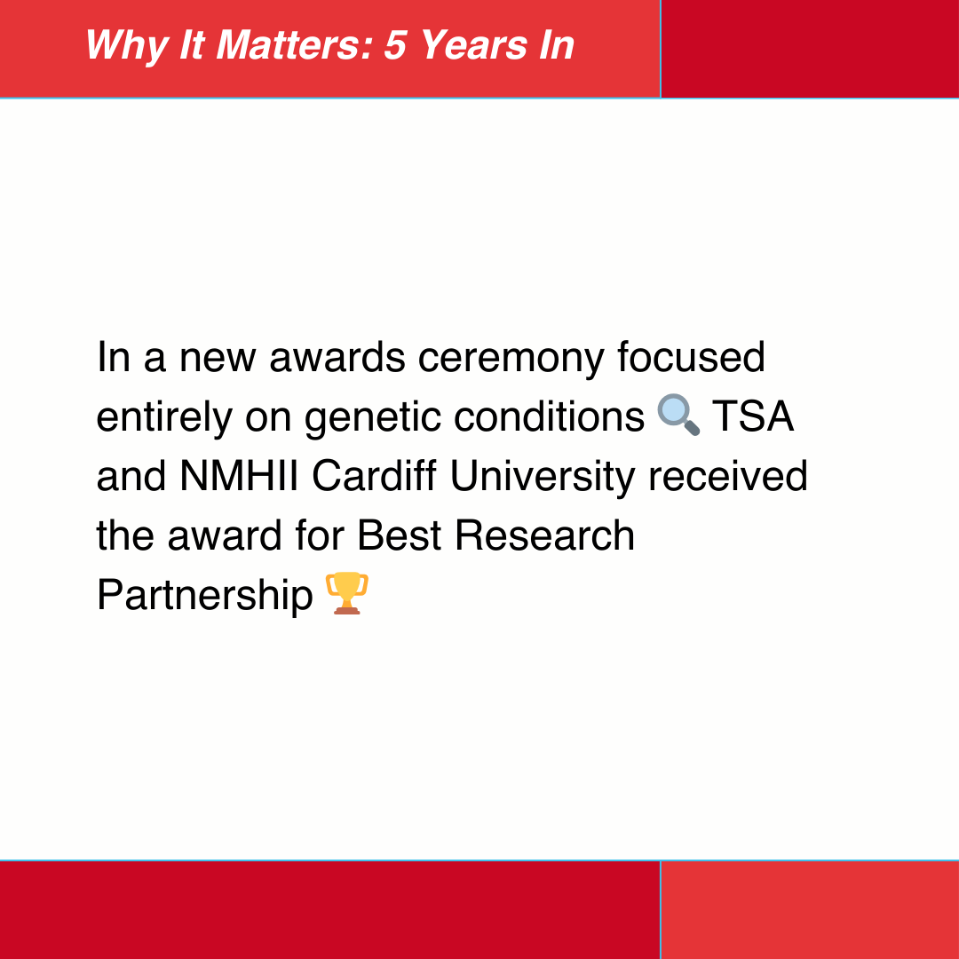 tsa_charity's tweet image. Partnerships like these are essential in advancing our mission to better understand, manage, and treat CACNA1C-related disorders 🎯 🤝 #CACNA1C #5YearsOfImpact #Collaboration #RareDiseases #Advocacy #Research
