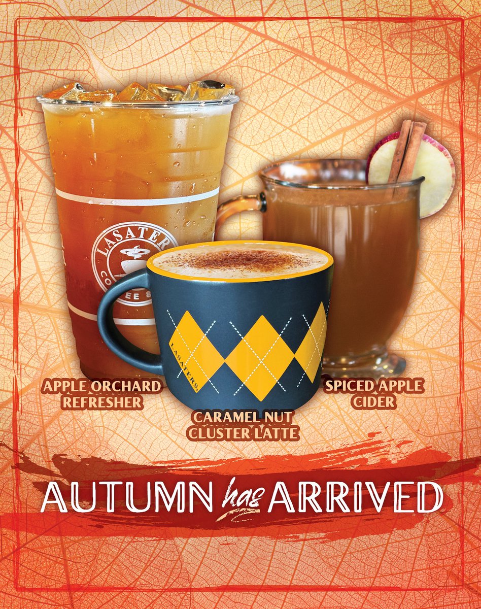 AUTUMN. HAS. ARRIVED. 🍁☕️🙌

📍⏰: Locales/hours at link in bio.
#ImDrinkingLasaters #FallDrinks #September
#Autumn #Fall #SweaterWeather #Cozy
#PumpkinSpice #AppleCider #FallMenu
#Tennessee #Kentucky #LocalCoffee