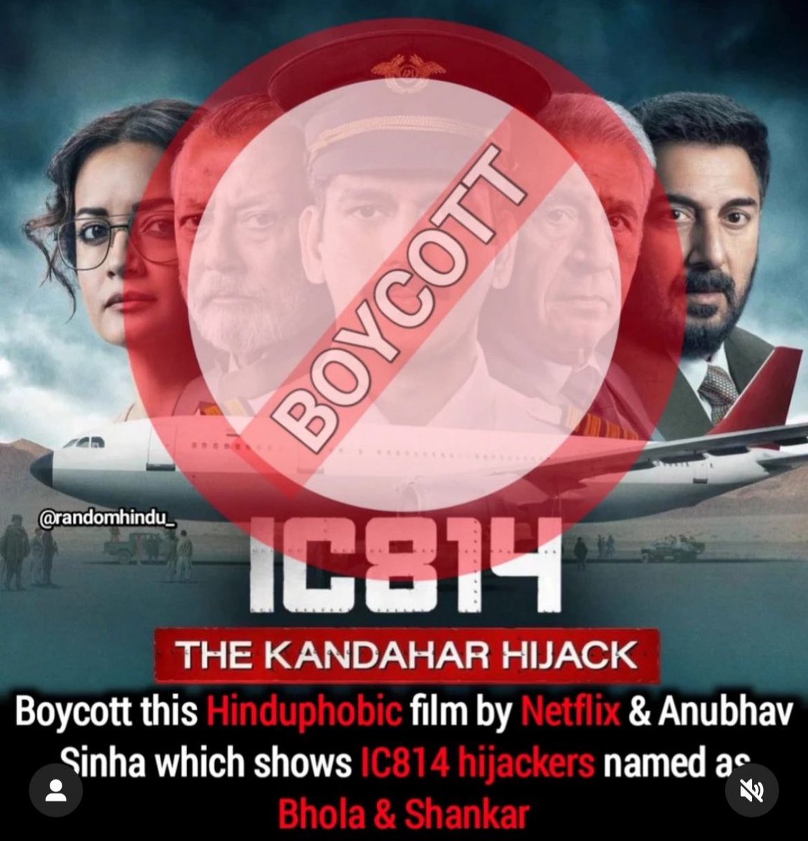 kattarbhartiy's tweet photo. #Boycott_Netflix #BoycottNetflix 
#BoycottNetflixIndia
#BoycottIC814
#IC814TheKandaharHijack https://t.co/91Iz9Cr7f9