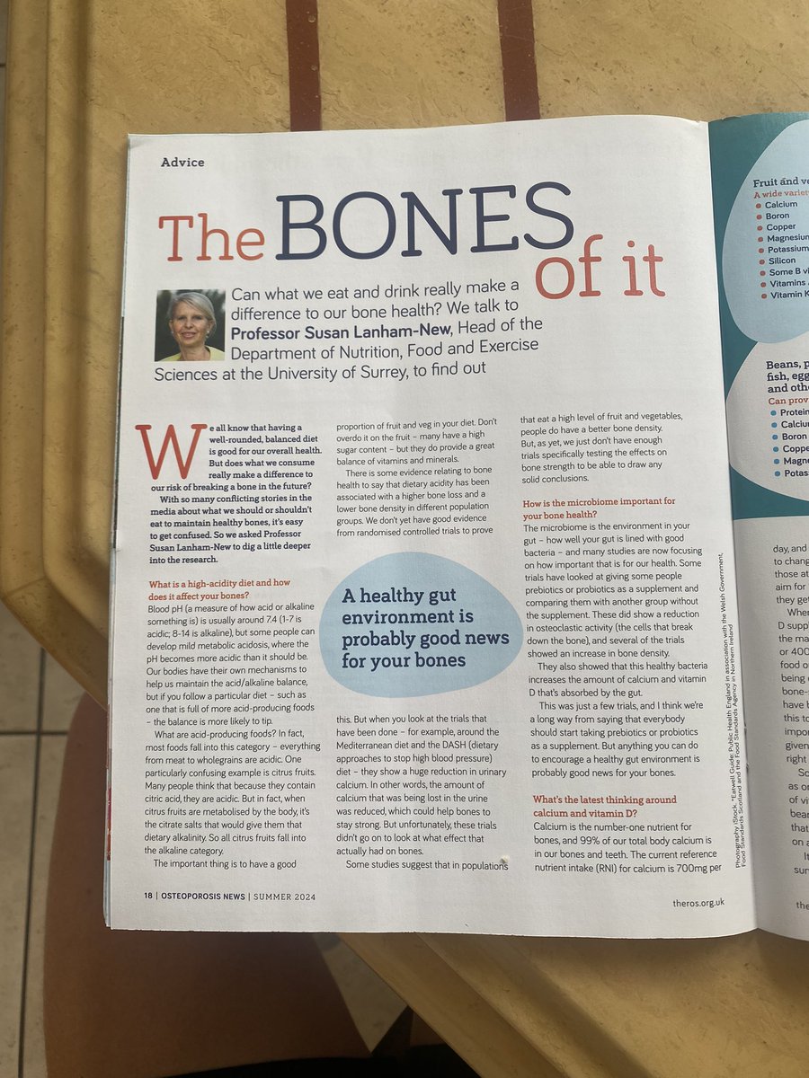 physio_motion's tweet photo. Understanding the impact of diet on bone health can be confusing, especially with so much conflicting advice out there. But recent insights from Professor Susan Lanham-New offer some clarity. https://t.co/73hyqMDaLg