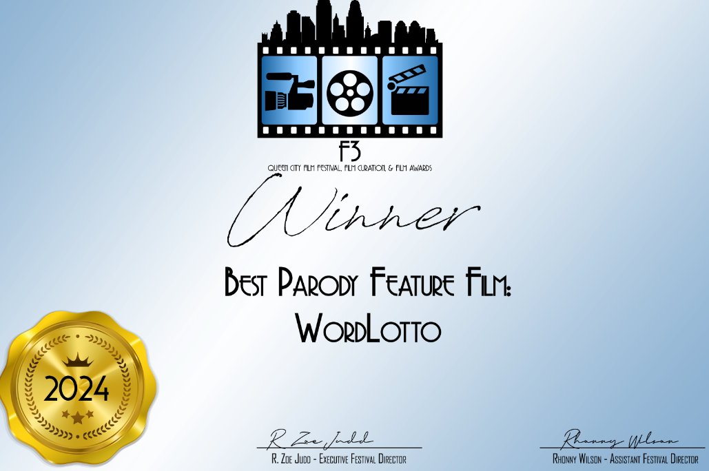 Wordlotto's tweet photo. Hey if its good enough for the Queen City. It's worth a look. WordLotto winner for best Parody at the Queen City Festival in Cincinnati.
check it out on youtube
https://t.co/Rh9BPSuonh
#comedy #pardody #comedyseries #youtubechannel #humorseries #humor #southpark #familyguy https://t.co/TcdwNipnCh