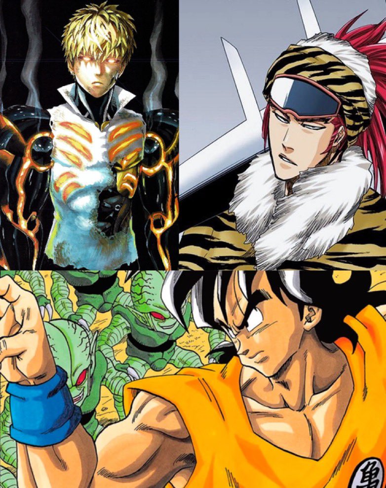 bestmangapost's tweet photo. Who wins this fight?
Genos 🆚  Renji 🆚 Yamcha https://t.co/Gx56PiI8nV
