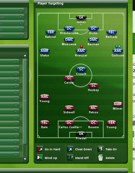 CHAMPTRAVELS's tweet image. I completely forgot about the very best part of Champ 10, as well as instructing your players to dive, you can target opposition players with heavy challenges, wind them up or pick on weak links with your wingers.