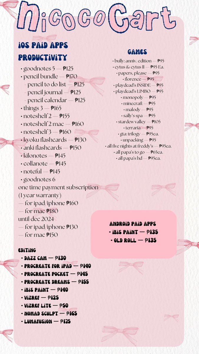 PREMIUM ACCOUNT PH FOR SALE 

NETFLIX
 DISNEY PLUS
GOODNOTES IOS 
QUIZELET 
VIU PH 
SPOTIFY 
PICSART 
 CANVA PRO
 SPOTIFY 
GRAMMARLY
 QUILLBOT
 SCRIBD 
MICROSOFT 365

t. wts wtb lfs lfb lf ph prem ph buyer client commissioner

for orders, and more info hmu
mop; gcashh