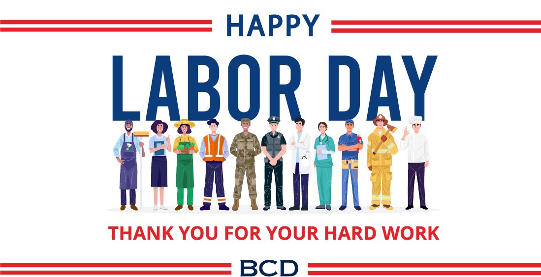 Happy Labor Day from the BCD team! We wish everyone a fun and relaxing long weekend! 🇺🇲