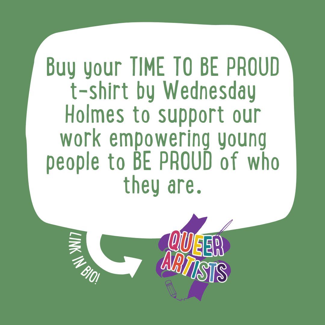🌈⏰ This is YOUR Time To Be Proud!

Designed by the talented @wednesdaypaints, this is the perfect t-shirt to celebrate pride all year around. Look at the cute Manchester bees!

Treat yourself and help LGBT+ young people thrive today: buff.ly/3yn4CKT 

#QueerArt #Fashion