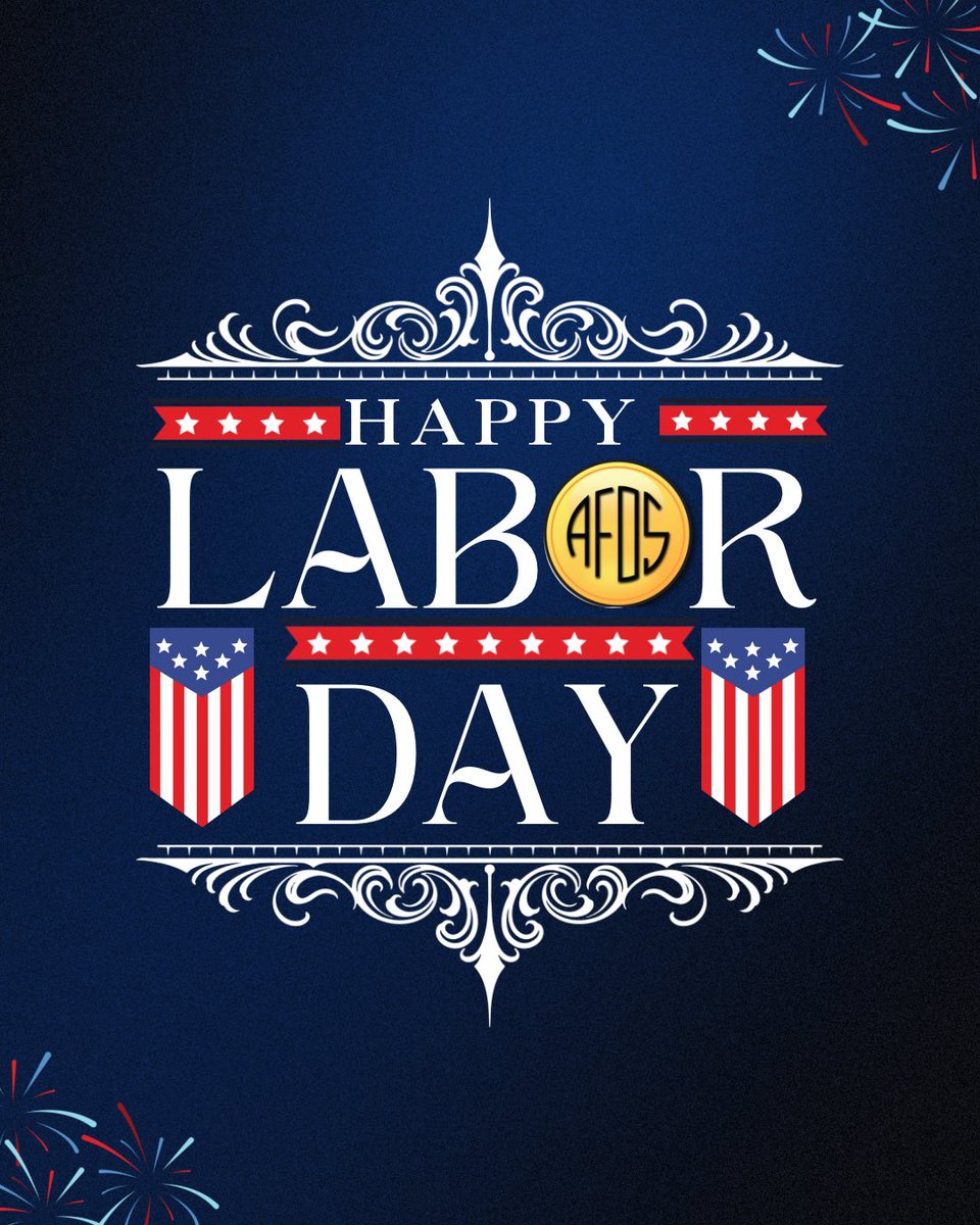 AFOS2020's tweet photo. Happy Labor Day 🇺🇸 Enjoy the weekend with family and friends! #afos2024 #unitedinvision #laborday https://t.co/xTc0N3W1aa