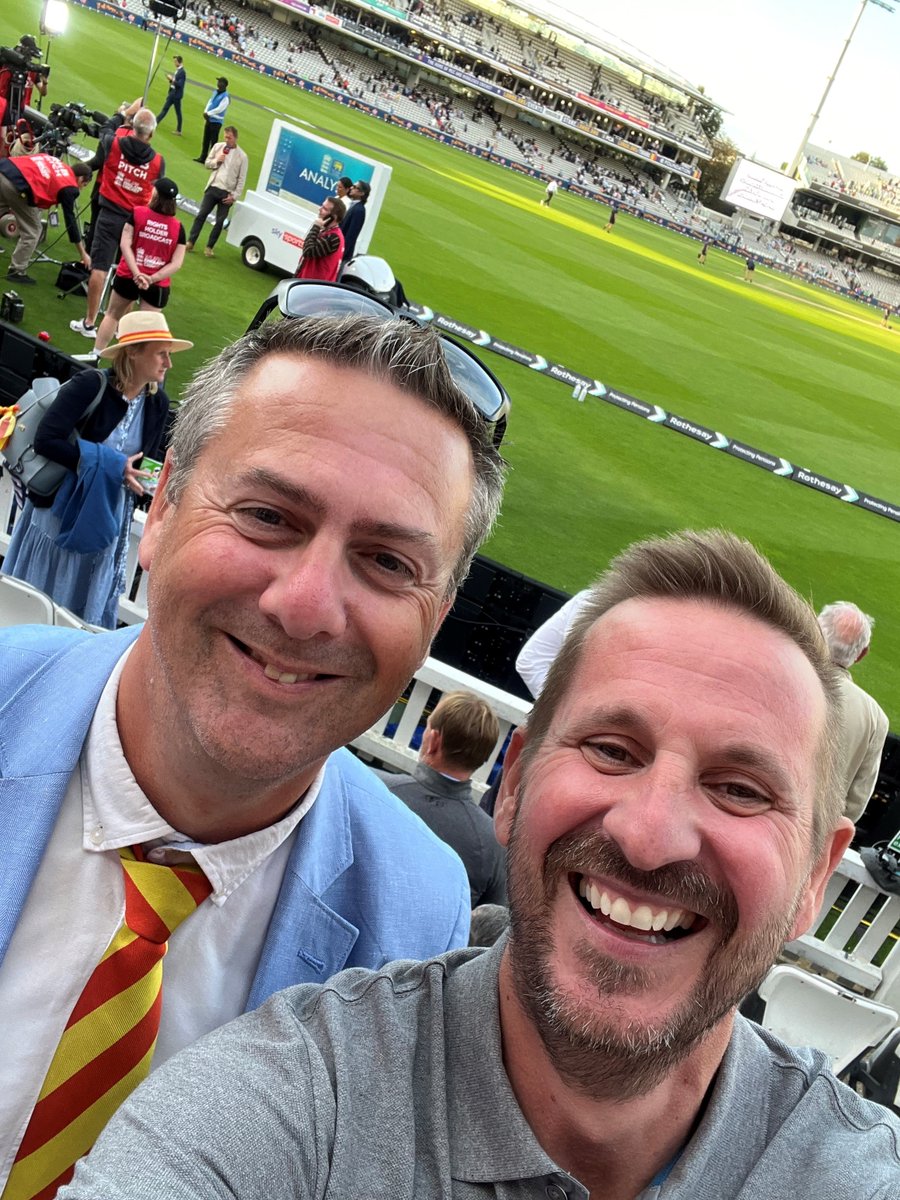 From the office to Lord's! 🏏 

Last week, our directors Simon Naylor and Spencer Blake took their offsite meeting to England's Test Match against Sri Lanka at the iconic Lord's Cricket Ground. 

Both enjoyed the excitement of Day 1 as England took on Sri Lanka. 🎟️🏏

#Cricket