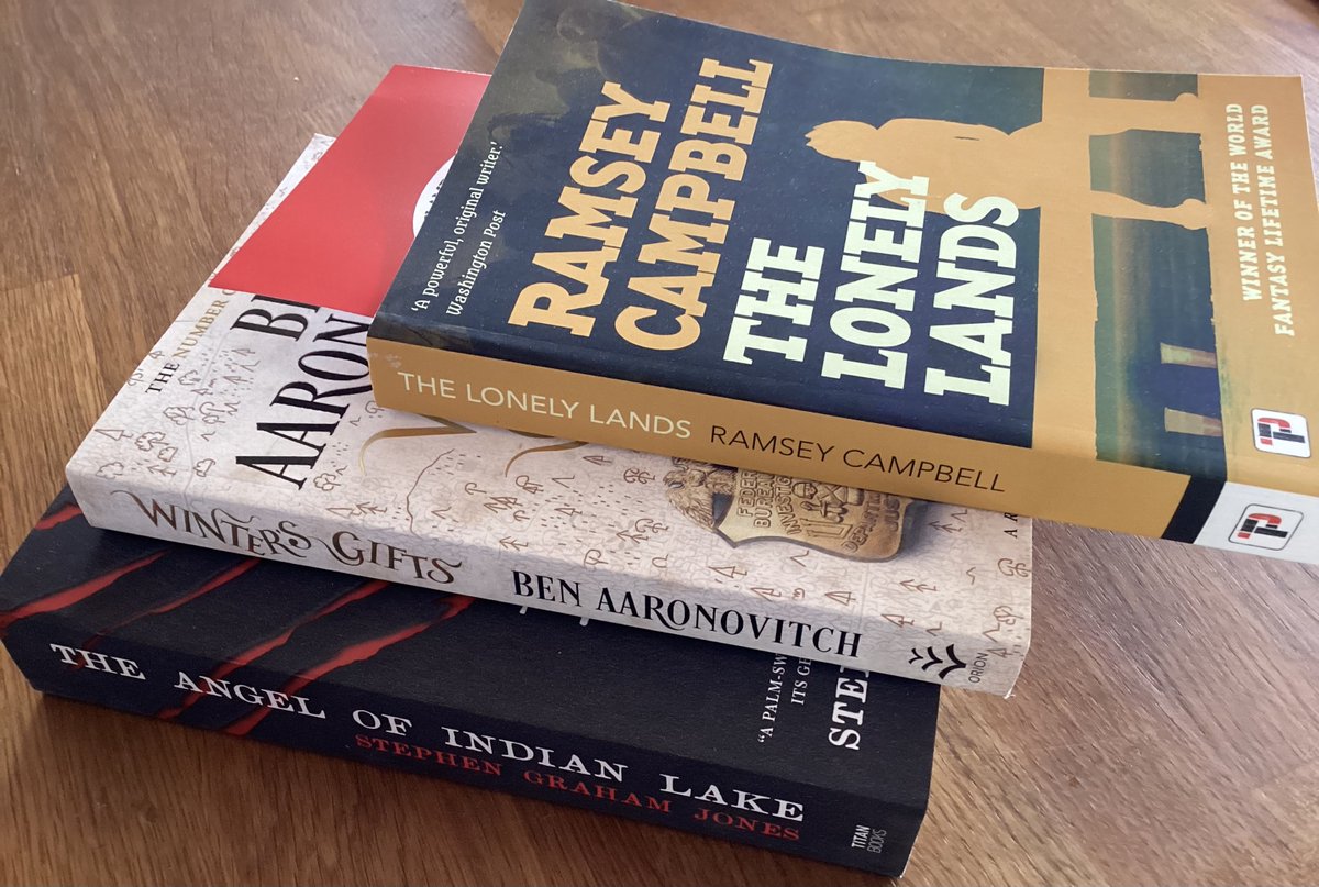 wellpossibly's tweet image. Lovely little haul of books today with enormous thanks to @flametreepress for the @ramseycampbell1 and @waterstones for the £10 off the @Ben_Aaronovitch