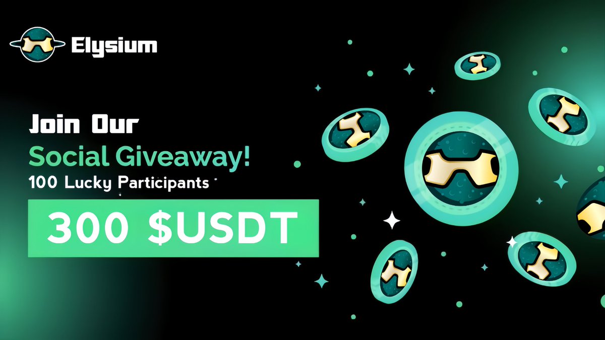 🪂 Elysium #Airdrop (USDT)

🏆 Reward: 2 $USDT each for 100 Random Winner

👨‍👨‍👧‍👧 Referral: 10 $USDT each for Top 10 Referral

🔗 Airdrop Link: t.me/ElysiumUsdtBot

⌛ End Date: 17th September, 2024
🏦 Distribution: Within 2 week after airdrop end

#Airdrops #Giveaway #Bitcoin