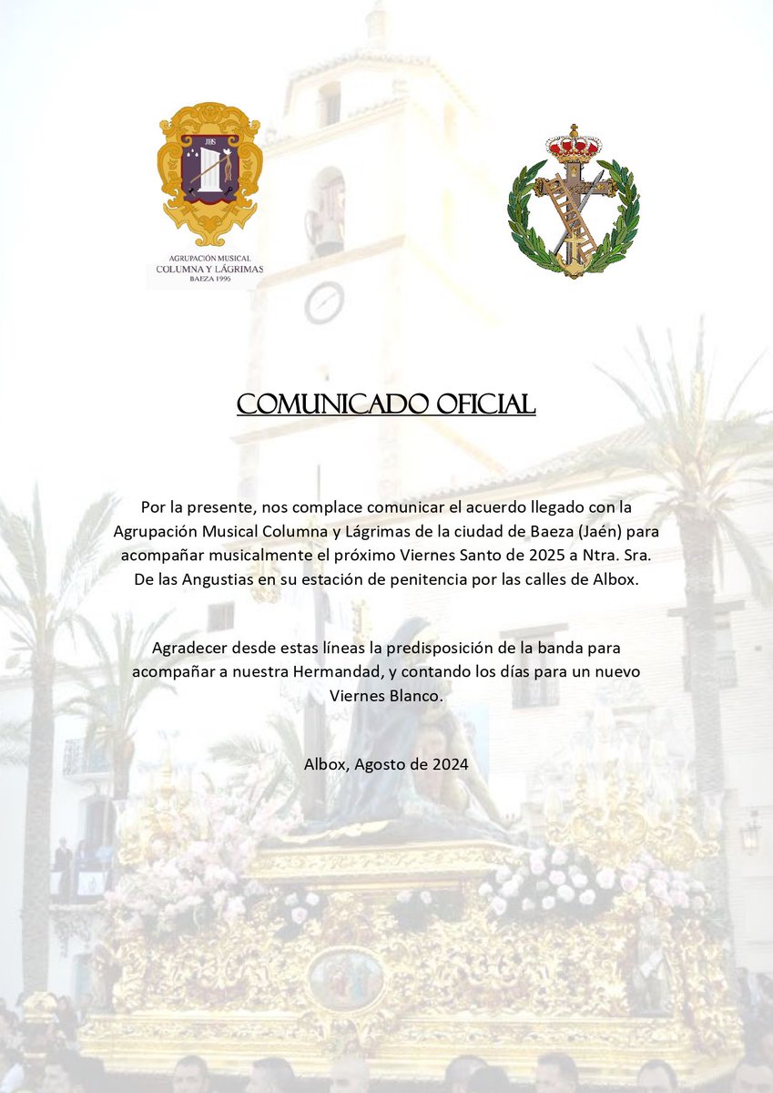 Cofradia de Ntra Sra de las Angustias de Albox tweet media