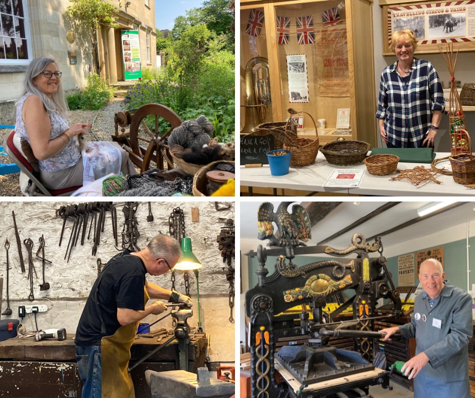 Heritage Craft Day Monday 9 September 10-3pm

It's our last craft day of the season and it promises to be a good one! We've got an amazing range of volunteers demonstrating crafts and many producing objects that you can buy in the museum shop.