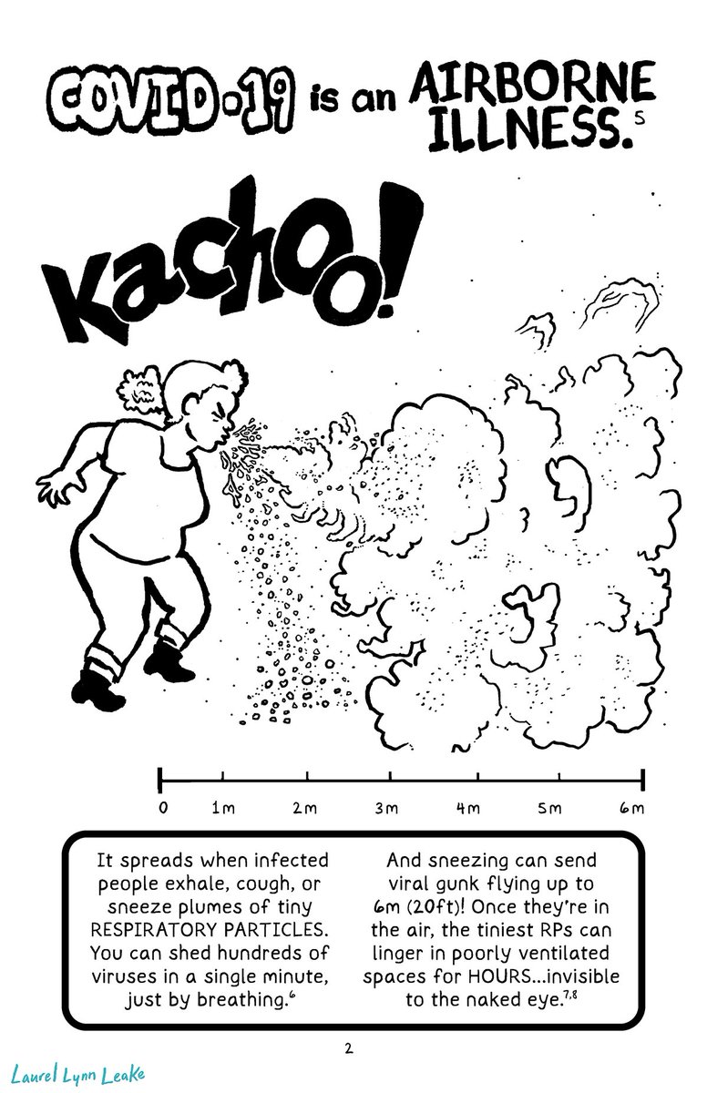 LaurelLynnLeake's tweet image. Here, have a free printable science zine! WHY WE MASK: IT'S NOT JUST A COLD, aka A Handy Scientific Guide To Surviving COVID-19 Together. Feel free to spread it far - wide hit me up if you're interested in printing &amp;amp;/or distributing free copies :D  Links below!