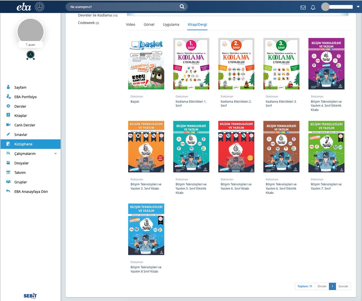 📚 Bilişim Teknolojileri ve Yazılım kitaplarımız artık MİLLİ EĞİTİM BAKANLIĞI'NIN eba.gov.tr sitesine eklenmiştir. Kitaplarımızı bizzat MEB onaylayıp tavsiye etmiş bulunuyor. 🎉 #01Yayınevi
Yazar kadrosu:
<a href="/bulanca/">Bulanca</a>
<a href="/bil_ogr_kisayol/">Hakan YANDIM</a> 
<a href="/cggseco/">Cemal Güngör GÖKALP</a>
<a href="/okursan/">Okursan</a>