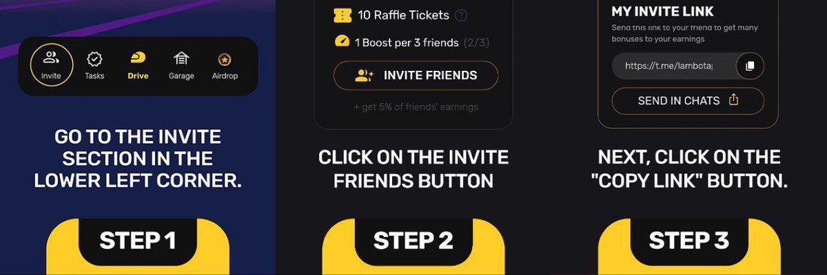 lambotapx's tweet photo. 💡The easiest coins and other bonuses you get by inviting friends

Three simple steps:
1. Go to the Invite section in the lower left corner. 

2. Click on the INVITE FRIENDS button.

3. Next, click on the "copy link" button.

Play: https://t.co/C0YzVXtpp9 https://t.co/BOvS0TYVUF