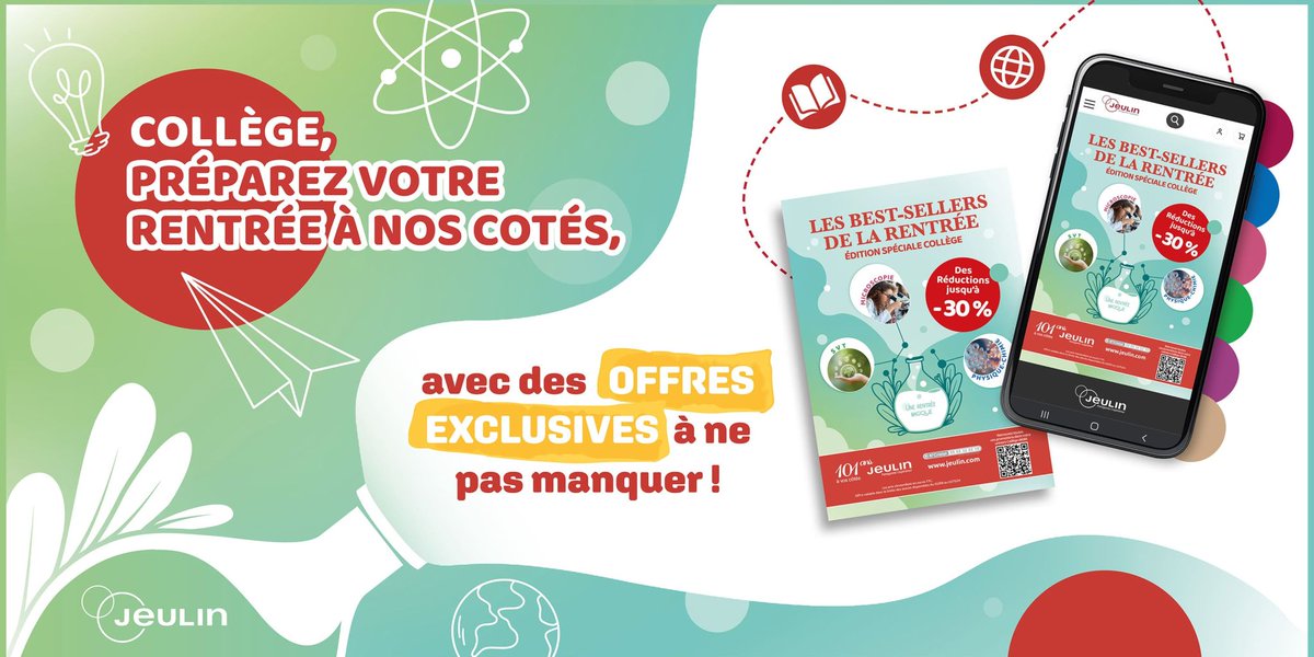 [RENTRÉE🚨] Collèges, la brochure “Best Sellers de la rentrée" bientôt dans vos établissements ! Une sélection de produits dédiée avec des promotions jusqu'à 30%. A consulter également dès à présent sur notre site internet : urlr.me/SMnZY