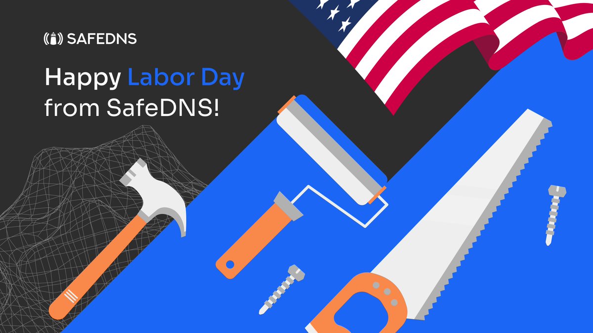 Happy Labor Day from all of us at SafeDNS! 🎉

Today, we celebrate the hard work and dedication of everyone making a difference. Enjoy your well-deserved break!

#LaborDay #SafeDNS #Cybersecurity