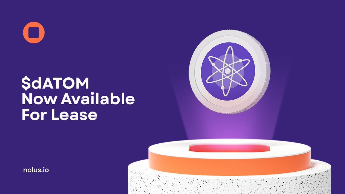 NolusProtocol's tweet photo. Boost your $dATOM gains by securing up to 3x your holdings while earning 3x Droplet multiplier - all with just a click

Intuitive, seamless, and accessible 
▶️ https://t.co/GZwnEdzQWC https://t.co/ucXUHEl7cf