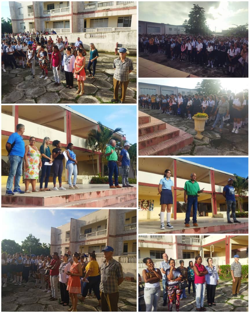 Se arriba a un día feliz. Inicio del curso escolar en el preuniversitario Ernesto Guevara de #CiegodeAvila #CubaEduca #TodosALasAulas. <a href="/Invasorpress/">Periódico Invasor</a> <a href="/yamila_padron/">Yamila Cruz Padrón</a> <a href="/ivanc73/">Ivanc73</a>