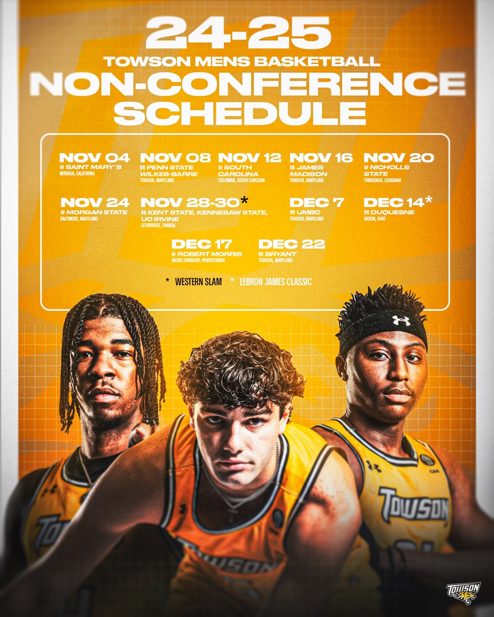Announcing our 2024-25 non-conference schedule!
📰:bit.ly/3Z8rvfR

#GohTigers