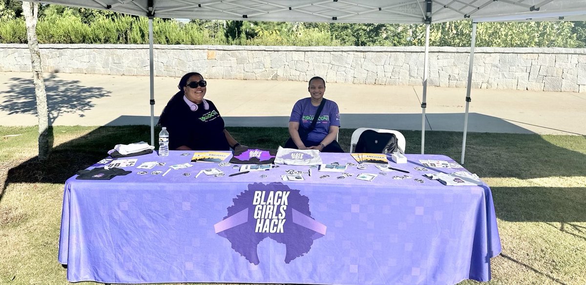 blackgirlshack's tweet photo. We’re outside at the @blkintechnology BITCON 2024 Labor Day Street food festival. If you’re around, stop by and say hi! #blackintech #blackgirlshack #collaborationnotcompetition #blackincyber https://t.co/a0DVf65XgF