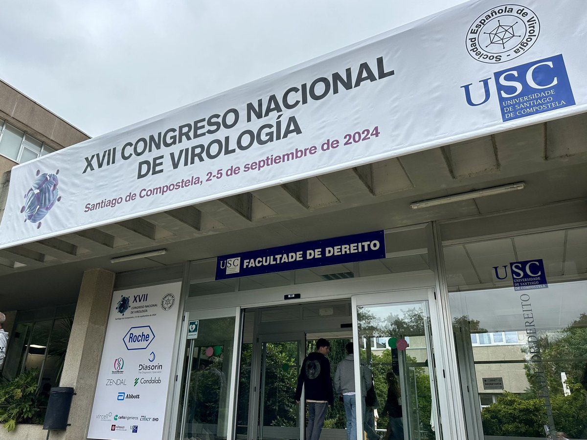 sev_virologia's tweet image. Comenzamos el XVII Congreso Nacional de Virología #XVIICNV en la @UniversidadeUSC, con grandes ponentes y más de 300 participantes!!