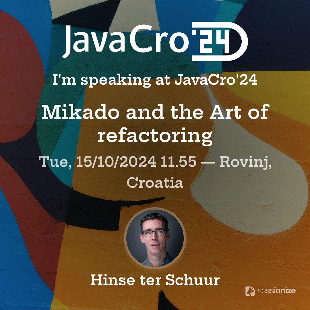 coduinix's tweet image. Looking forward to @JavaCro conference next month where I will be talking about code reviews and refactoring.
It's gonna be my first time there and it looks like it's gonna be fun and educational conference.
2024.javacro.hr/eng/Conference
#javacro #javacro24 #codereview #refactoring