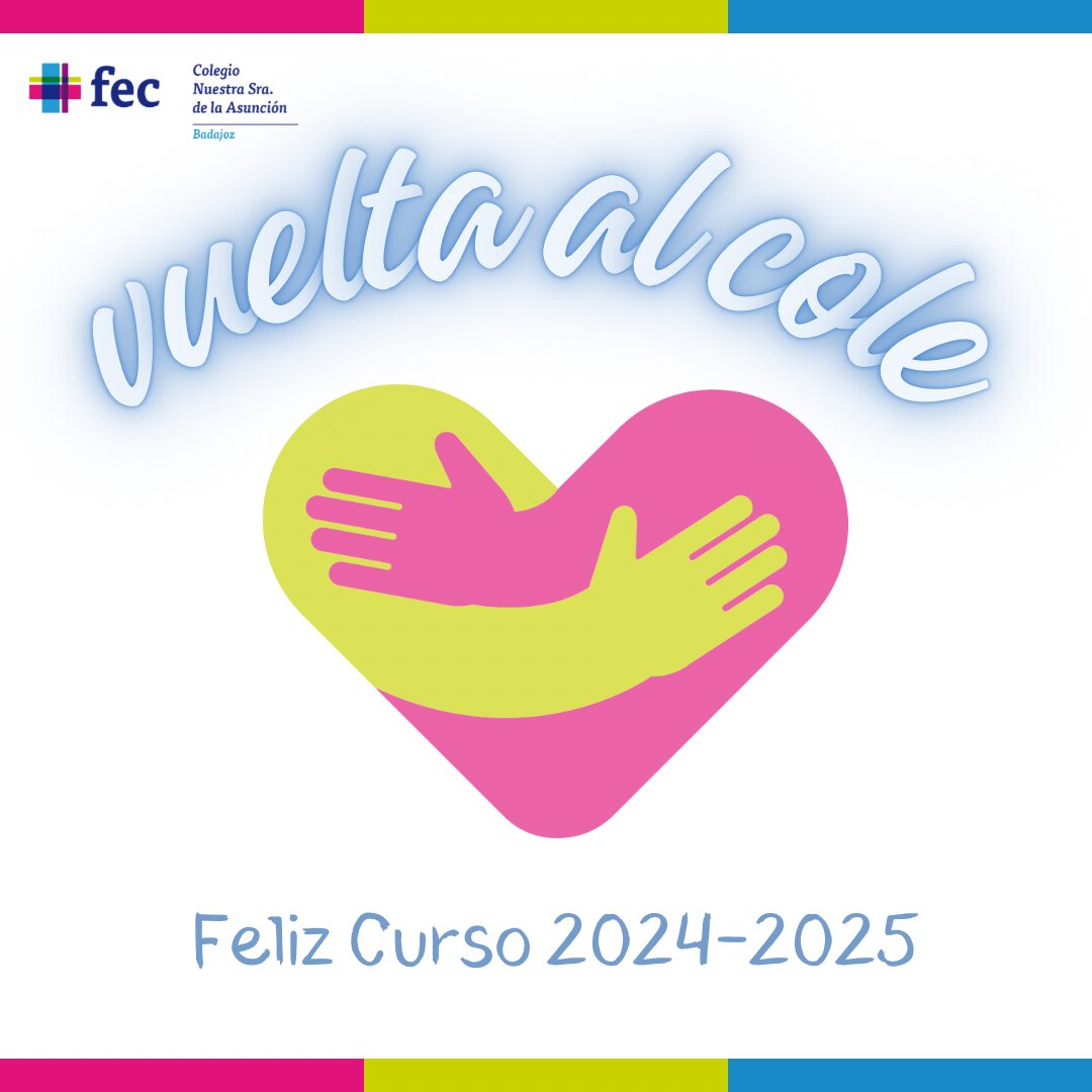 Comencemos a soñar y diseñar este nuevo curso 2024-2025 ⏳

#colegiosFEC #FEC #VueltaAlCole #curso2425 #CursoEscolar #NSA #LaAsuncion