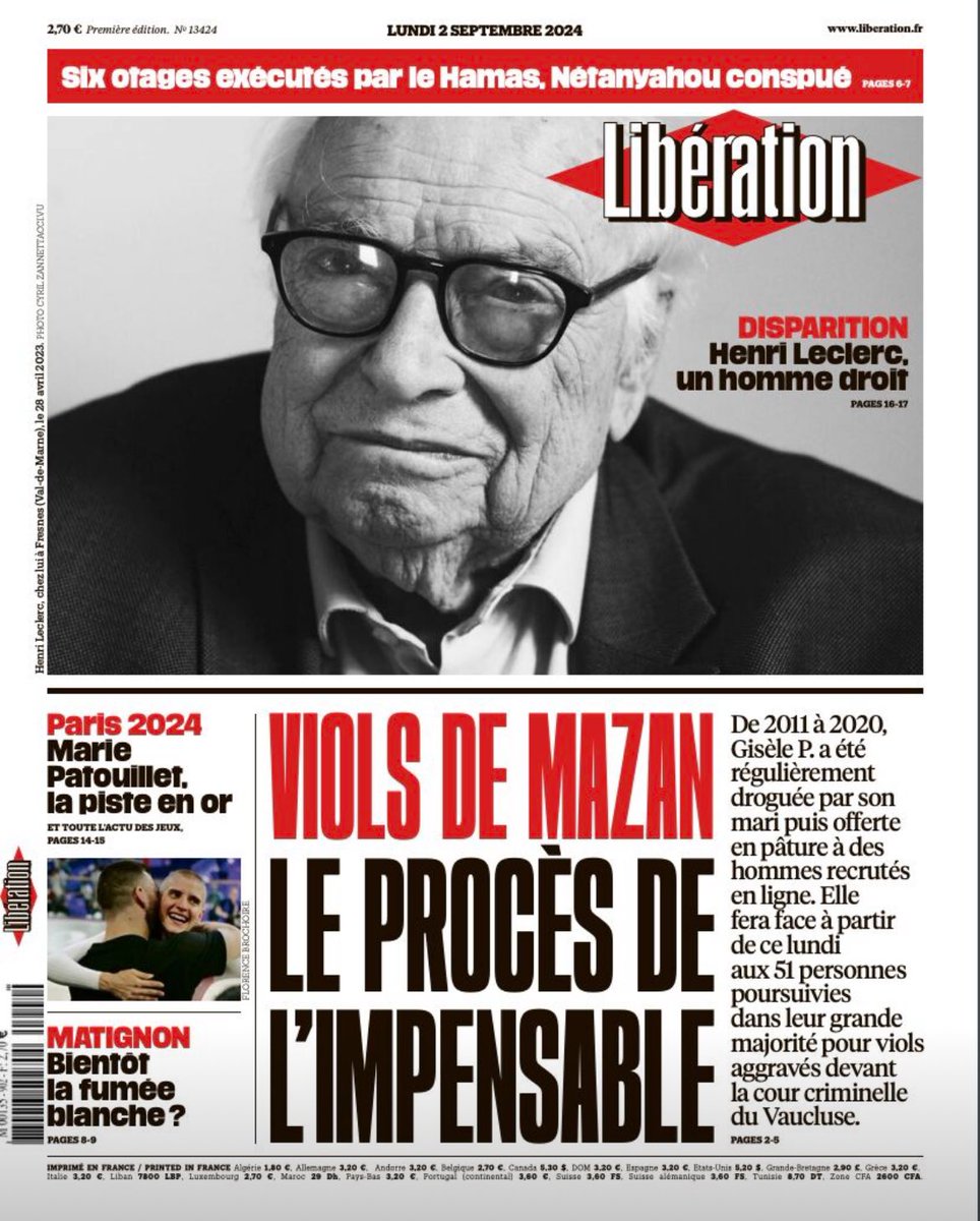 🗞 Rentrée scolaire, crise politique, procès des viols de Mazan, Jeux Paralympiques, uniformes à l'école...

De l'Ardennais au Monde, suivez l'actualité nationale et locale traitée par les plus de 285 titres de l'Alliance  en un clic !

 ➡ alliance.pressbrowser.aday.fr