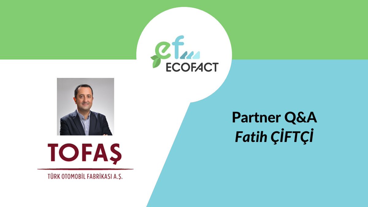 Ecofact_Project's tweet image. Get to know our partners with #ECOFACT - Partner Q&amp;amp;A

Our partner Fatih Çiftçi from TOFAŞ explored how they have contributed to the project, addressing their role, challenges, and achievements: bit.ly/3WPFSDk

👉 Find more here: bit.ly/3yiTwXi