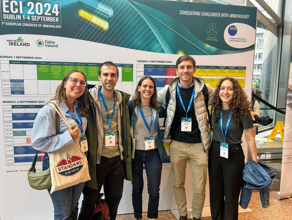 Cecilia Domínguez Conde (@cdominguezconde) on Twitter photo 🌟Excited to be at #ECI2024 with my team & <a href="/BlagojeSoskic/">Blagoje Soskic</a>'s lab!
Do not miss tmr posters from my lab on neonatal immunity by <a href="/AlteaGjurgjaj/">Altea Gjurgjaj</a> and on long-read transcriptomics by <a href="/azahara_fuentes/">Azahara Fuentes</a> as well as talks from Soskic team on B cell genomics by @PietroDemela & PMarchesan! 🌟Excited to be at #ECI2024 with my team & <a href="/BlagojeSoskic/">Blagoje Soskic</a>'s lab!
Do not miss tmr posters from my lab on neonatal immunity by <a href="/AlteaGjurgjaj/">Altea Gjurgjaj</a> and on long-read transcriptomics by <a href="/azahara_fuentes/">Azahara Fuentes</a> as well as talks from Soskic team on B cell genomics by @PietroDemela & PMarchesan!