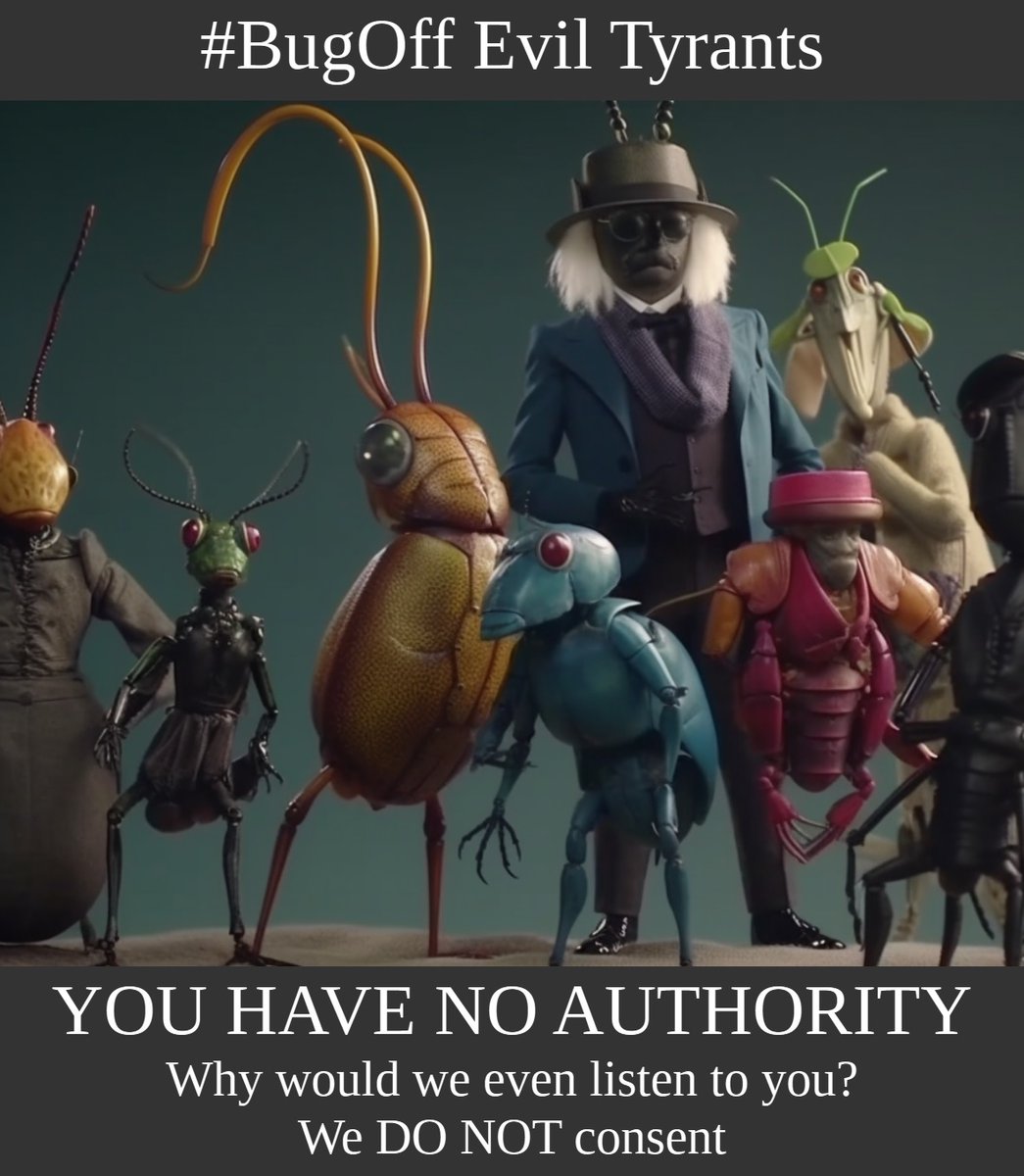 EagleWings3578's tweet image. The WHO does not have the authority to force anyone to take vaccines.  They have ZERO AUTHORITY over anyone.
Tell them to #BugOffWEF  #GetSquashed