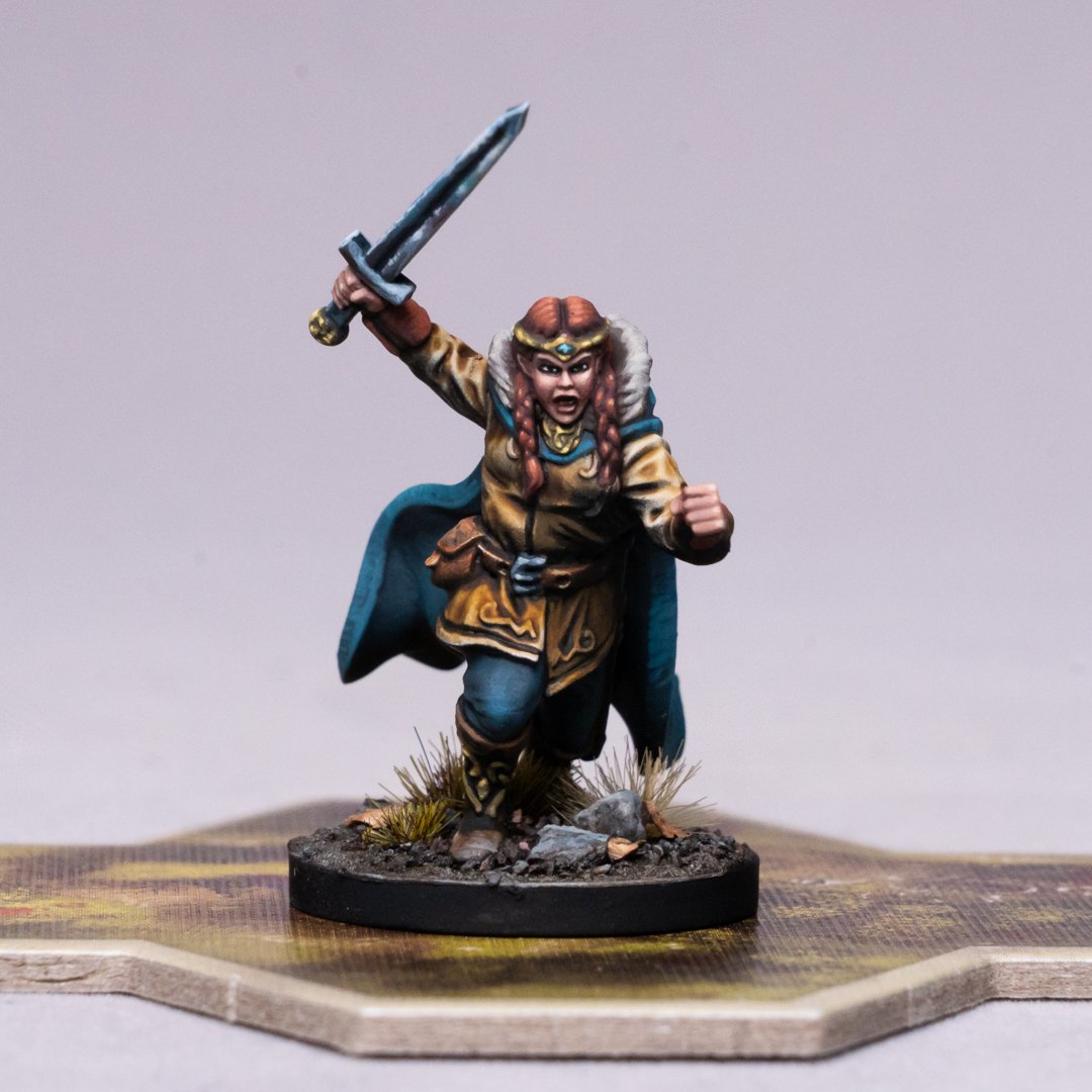 Meet Eadris from the Scourges of the Wastes expansion to The Lord of the Rings Journeys in Middle-earth by <a href="/FFGames/">FantasyFlightGames</a>! 

Here's a free PDF painting guide, too: sorastro.com/2024/09/02/ead… 😀
