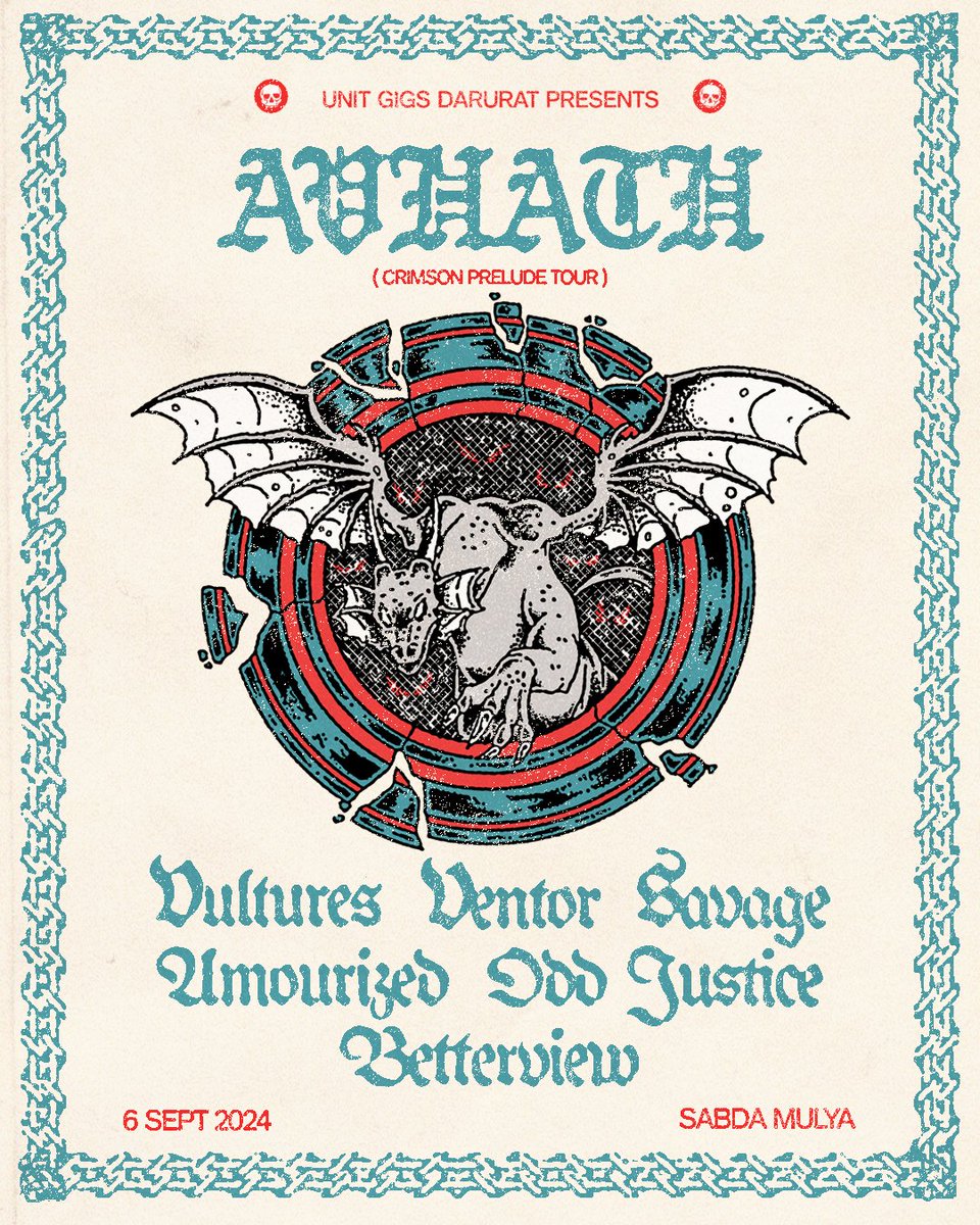 <a href="/Avhath/">Avhath 🫴🏼🩸</a> (Crimson Prelude Tour)

Tickets and more info : +62 856-2788-976