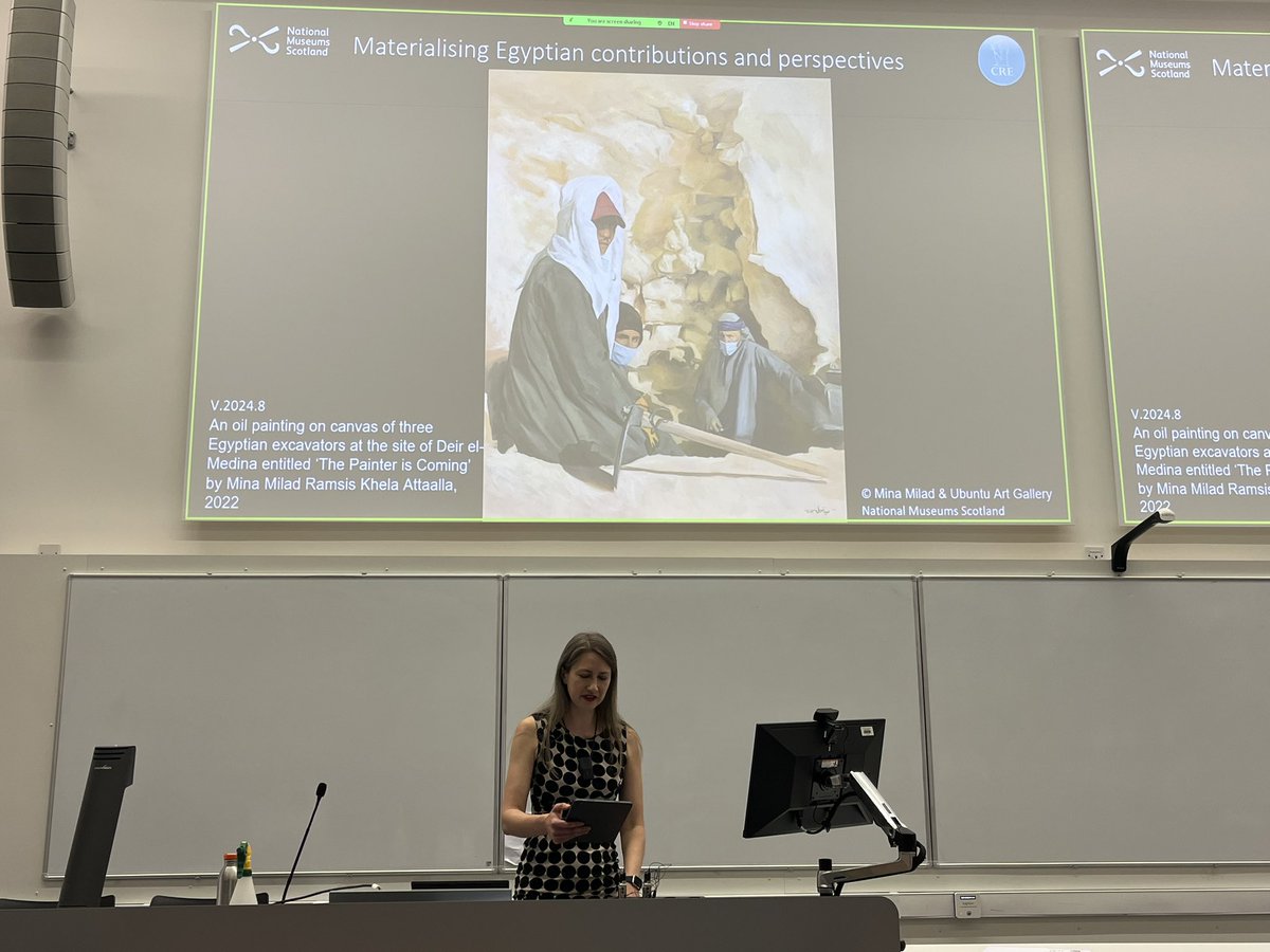 Dr Marina Escolano-Poveda 🌊🪔 (@hypatiaheuresis) on Twitter photo Fascinating keynote lecture at <a href="/CREgyptology/">CREgyptology</a> by <a href="/eloquentpeasant/">Dr Margaret Maitland</a>, with tonnes of food for thought on colonialism, the display and presentation of museum collections, and the visibility of traditionally ignored ancient and modern Egyptians! Fascinating keynote lecture at <a href="/CREgyptology/">CREgyptology</a> by <a href="/eloquentpeasant/">Dr Margaret Maitland</a>, with tonnes of food for thought on colonialism, the display and presentation of museum collections, and the visibility of traditionally ignored ancient and modern Egyptians!