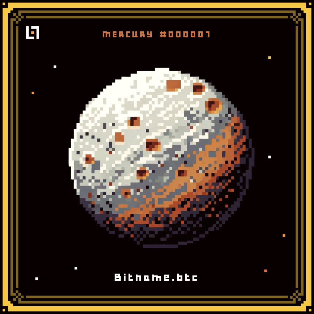 BitnameService's tweet image. Mercury, the god of commerce,communication, and the messenger of the gods, embodies the very essence that #Bitname domain service strives to convey—seamless resolution across the entire #Bitcoin ecosystem.

#SRC101 #BitcoinL2