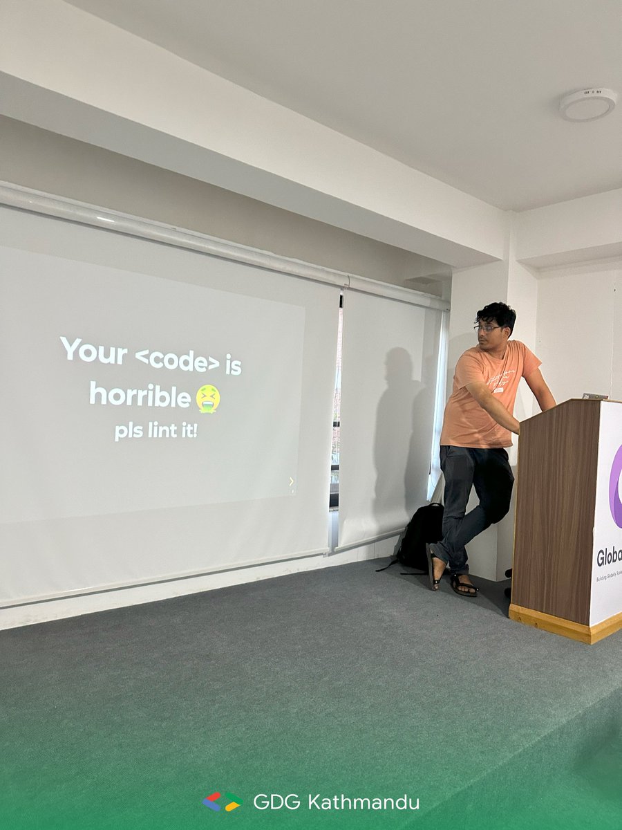 gdgkathmandu's tweet image. 🚀Speaker Rhoit Amatya's  Insights at GDG Kathmandu Meetup🚀
You can find the slides from his talk here: rhoit.com/talks/2024-gdg…
👇Be the Member of our Chapter here:
gdg.community.dev/gdg-kathmandu/
#GDGKathmandu #CodingHorror #Refactoring #CleanCode