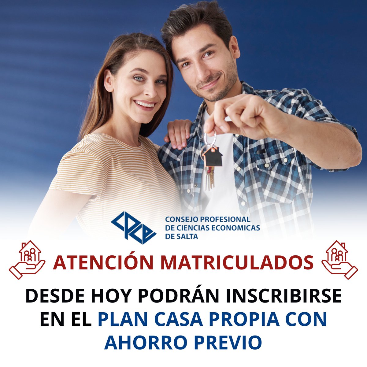 🏠 DESDE HOY 2/9, NUESTROS MATRICULADOS PODRÁN INSCRIBIRSE EN EL PLAN CASA PROPIA CON AHORRO PREVIO

📌 Para más información del programa, ingresar al siguiente link: solicitudes.ipvsalta.gob.ar/wpadhesionesip…