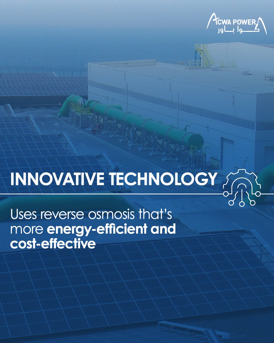 acwapower_en's tweet image. 🌊🌍 Interested in water desalination’s reverse osmosis technology? Discover the largest desalination plant on the planet and learn more with us.

#ACWAPower #ReverseOsmosis #WaterDesalination