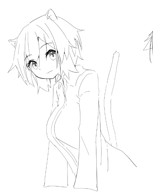 後輩ちゃん落書き 