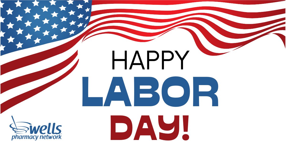 WellsRx's tweet image. Celebrating the dedication and hard work of every team member who makes quality healthcare possible. Happy Labor Day! 

#LaborDay #WellsPharmacyNetwork #CommitmentToCare
