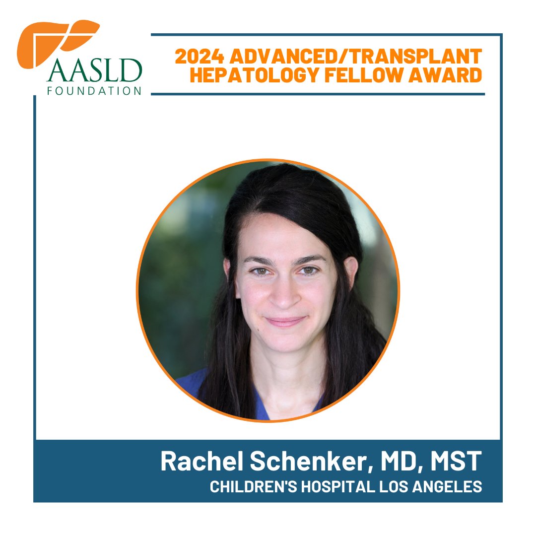 Introducing the 2024 Advanced/Transplant Hepatology Fellow Awardees! 🤩 Huge congrats to Elise Kang, MD, MS and Rachel Schenker, MD, MST. 
Learn more about AASLD Foundation's 2024 awardees at aasldfoundation.org/2024-research-…