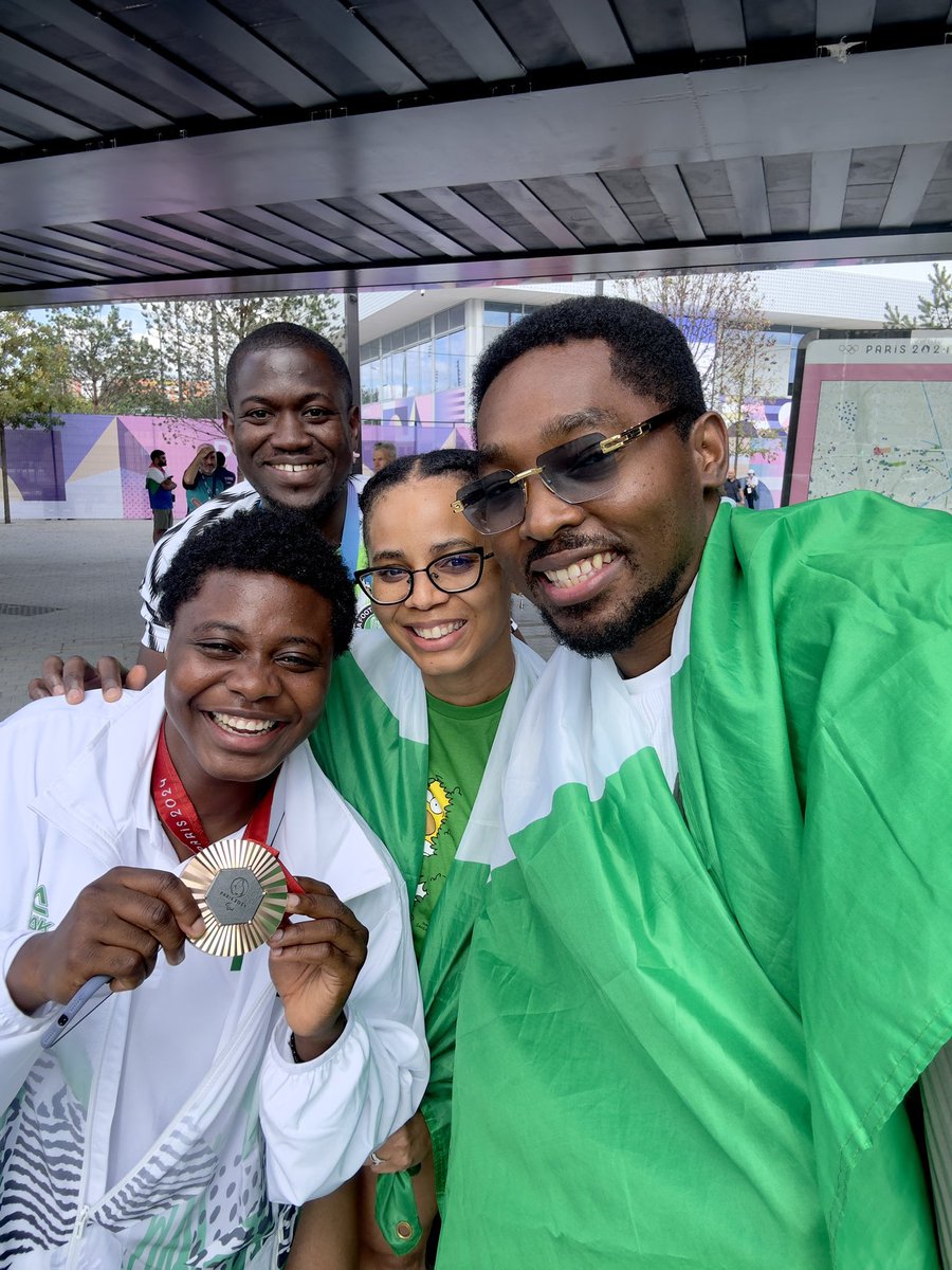 BolajiEniola9's tweet image. Today, I became the FIRST African athlete to win a Paralympic medal in badminton 🏸
I look forward to the challenges ahead, approaching them with great determination and perseverance.…✨💨
Thanks