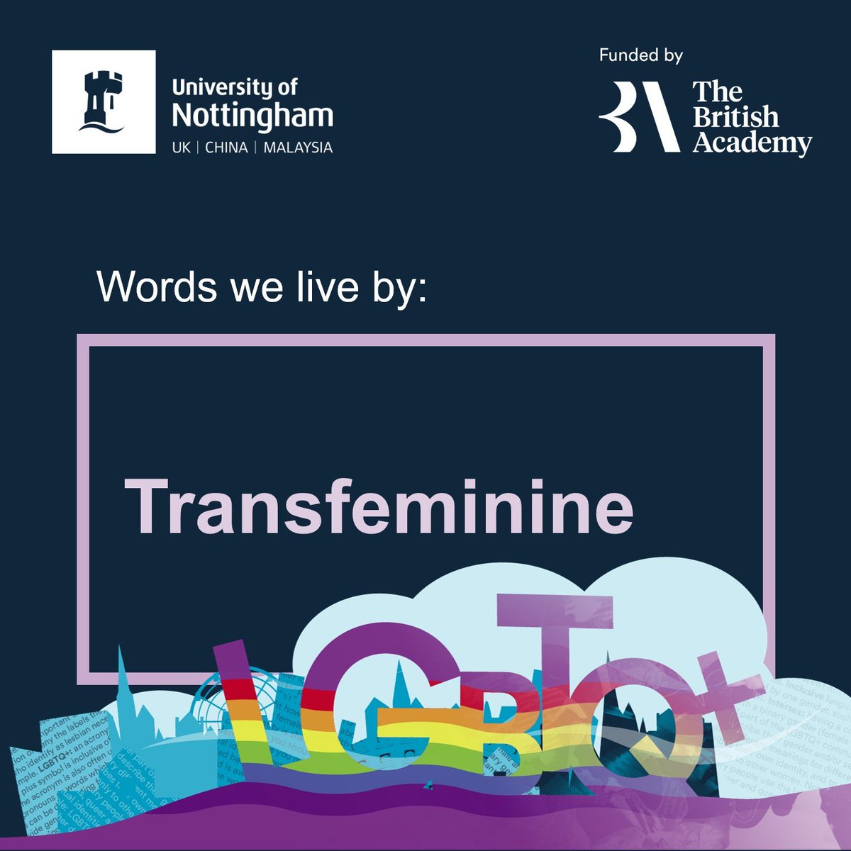 LGBTQwords's tweet photo. To start our week of LGBTQ+ words, we have Transfeminine and Transmasculine. What do transfeminine and transmasculine mean to you? https://t.co/5RaN1XaYZp