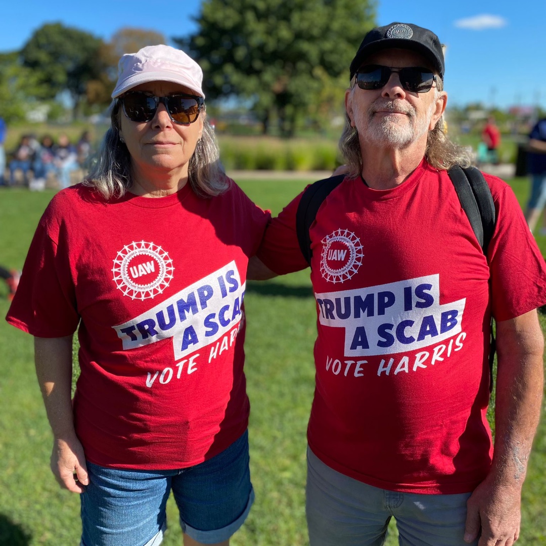 Happy Labor Day to the working class! <a href="/ShawnFainUAW/">Shawn Fain</a> and thousands of UAW members showed up to celebrate the working class and the work we do to make this world run. #StandUpUAW