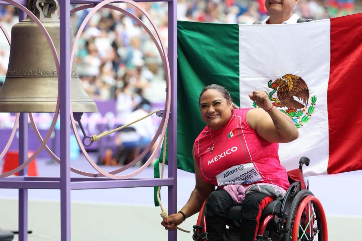 🥇 ¡Mexiquense de oro!
Muchas felicidades a Gloria Zarza, oriunda de Zinacantepec, quien hoy consiguió medalla de oro en los #JuegosParalímpicos de #París2024 en la prueba de Impulso de bala F54. 
¡Eres un orgullo para México y para todo el Estado de México! 🇲🇽
📷 CONADE