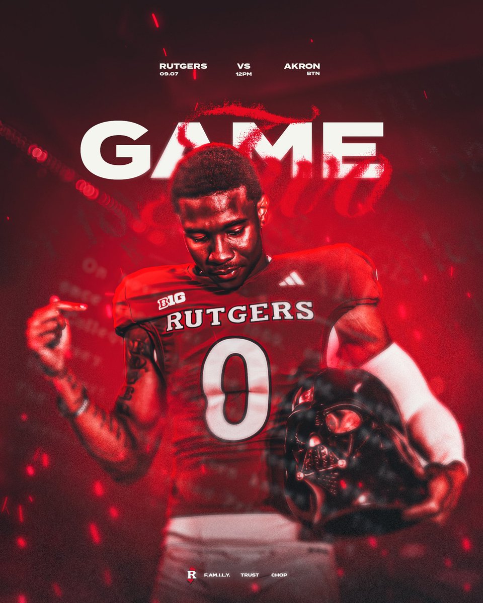 Rutgers Football 🪓 (@rfootball) on Twitter photo Week ✌️
🗓️Saturday, September 7th
🕰️ 12:00 PM ET
📺 <a href="/BigTenNetwork/">Big Ten Network</a>
🆚 Akron
🎟️ Student Tickets 🎟️
tinyurl.com/RUStudentTix Week ✌️
🗓️Saturday, September 7th
🕰️ 12:00 PM ET
📺 <a href="/BigTenNetwork/">Big Ten Network</a>
🆚 Akron
🎟️ Student Tickets 🎟️
tinyurl.com/RUStudentTix