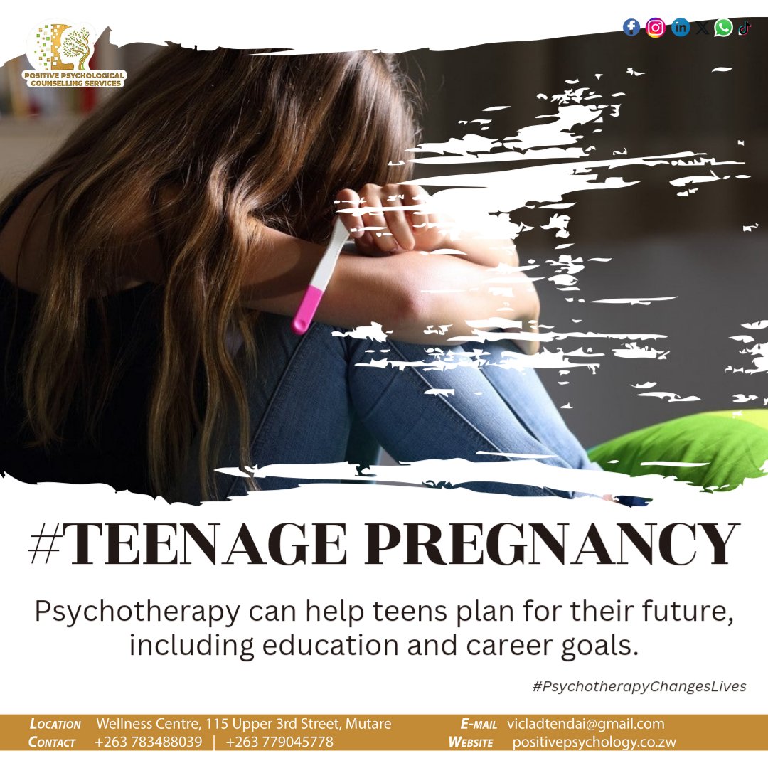 ppcszw's tweet image. Psychotherapy helps teens and parents dealing with teen pregnancy planning for the future including education and career goals.
#teenpregnancy #psychotherapyworks #EveryProblemHasASolution