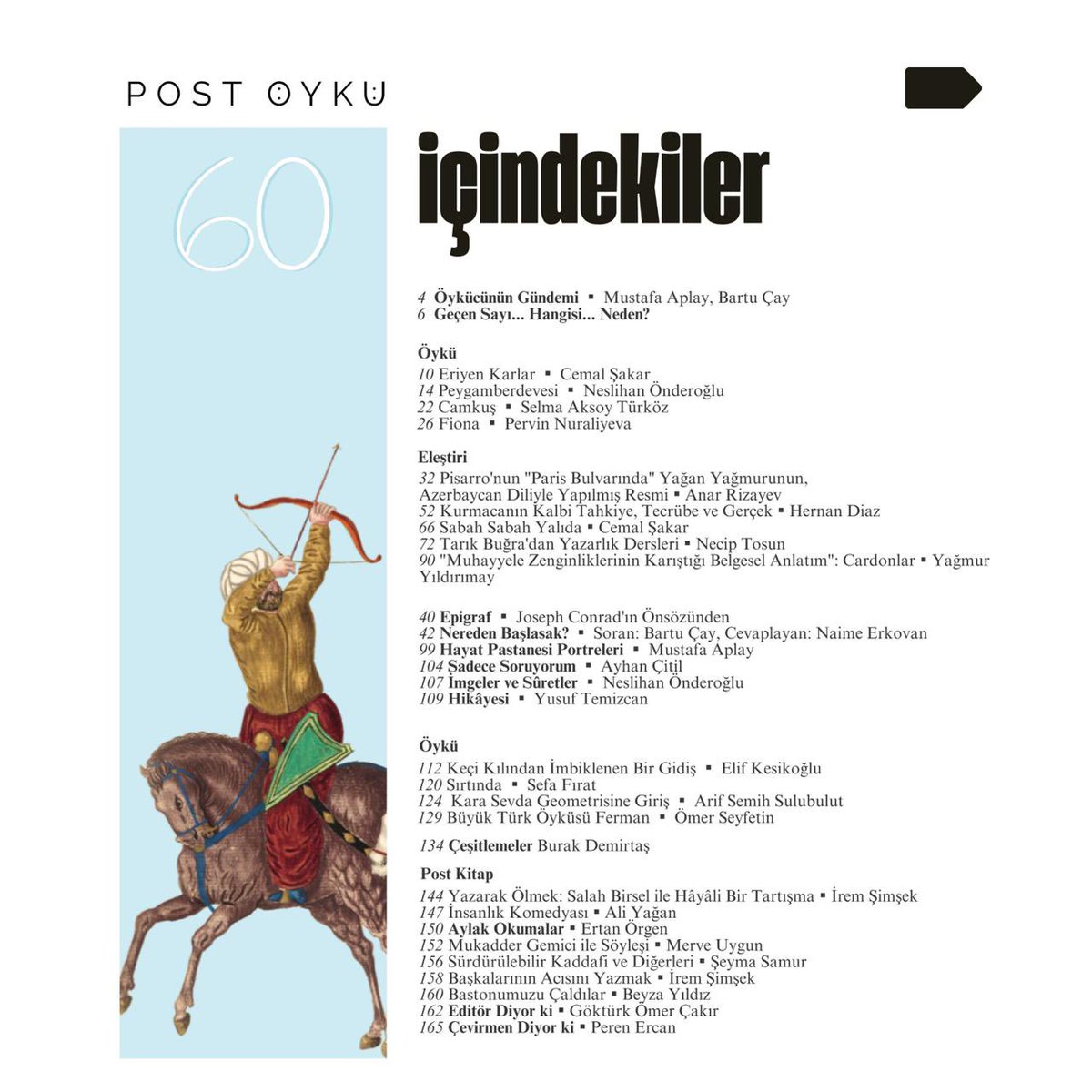 Post Öykü 60’ta neler var?